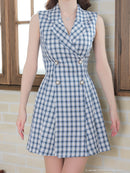 an/AOC-3443/ワンピース/ミニドレス/タイトワンピース/ツイード/パールボタン