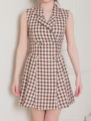 an/AOC-3443/ワンピース/ミニドレス/タイトワンピース/ツイード/パールボタン