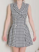 an/AOC-3443/ワンピース/ミニドレス/タイトワンピース/ツイード/パールボタン