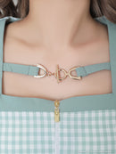 an/AOC-3450/セットアップ/ギンガムチェック/タイトワンピース/袖あり/桜咲乃愛さん着用