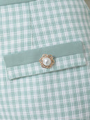 an/AOC-3450/セットアップ/ギンガムチェック/タイトワンピース/袖あり/桜咲乃愛さん着用