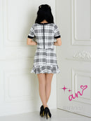 an/AOC-3452/セットアップ/ミニドレス/ツイード/フリル