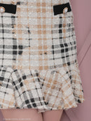 an/AOC-3452/セットアップ/ミニドレス/ツイード/フリル