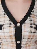 an/AOC-3452/セットアップ/ミニドレス/ツイード/フリル