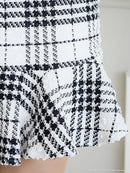 an/AOC-3452/セットアップ/ミニドレス/ツイード/フリル