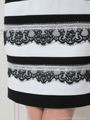 an|AOC-3453/ワンピース/ミニドレス/レース/襟付き