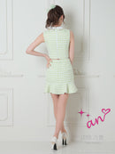 an/AOC-3457/セットアップ/ミニドレス/チェック柄