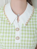 an/AOC-3457/セットアップ/ミニドレス/チェック柄