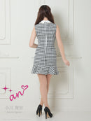 an/AOC-3457/セットアップ/ミニドレス/チェック柄