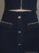 an/AOC-3468/ミニドレス/キャバドレス/セットアップ/ワンカラー/フロントジップ/バックリボン