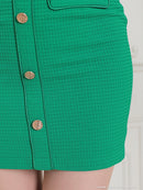 an/AOC-3468/ミニドレス/キャバドレス/セットアップ/ワンカラー/フロントジップ/バックリボン