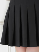 an/AOC-3480/ワンピース/袖あり/襟付き/キャバドレス/プリーツ/フロントジップ