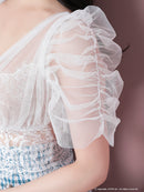 an/AOC-3486/ワンピース/千鳥格子柄/タイトワンピース/袖あり