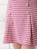 an/AOC-3486/ワンピース/千鳥格子柄/タイトワンピース/袖あり