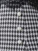 an/AOC-3486/ワンピース/千鳥格子柄/タイトワンピース/袖あり