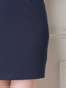 an/AOC-3501/ワンピース/襟付き/フロントジップ/タイトワンピ/キャバドレス/袖あり/半袖