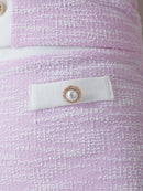 an/AOC-3503/セットアップ/ミニドレス/タイト/ツイード/スーパーストレッチ/袖あり/韓国風