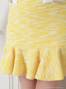 an/AOC-3503/セットアップ/ミニドレス/タイト/ツイード/スーパーストレッチ/袖あり/韓国風