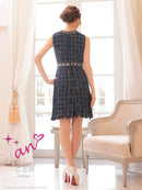 an/AOC-3515/ワンピース/タイトワンピース/ツイード/Aライン/私服ドレス