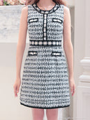 an/AOC-3515/ワンピース/タイトワンピース/ツイード/Aライン/私服ドレス