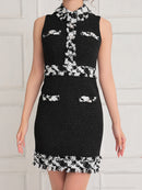 an/AOC-3523/ワンピース/タイトワンピース/ツイード/私服ドレス