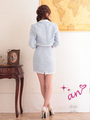 an/AOC-3529/ワンピース/ミニドレス/タイトワンピ/ツイード/キャバドレス/アンサンブル