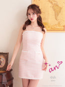 an/AOC-3529/ワンピース/ミニドレス/タイトワンピ/ツイード/キャバドレス/アンサンブル