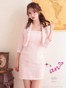 an/AOC-3529/ワンピース/ミニドレス/タイトワンピ/ツイード/キャバドレス/アンサンブル