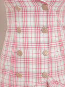 an/AOC-3536/ワンピース/襟付き/キャバドレス/チェック柄/フリルワンピース