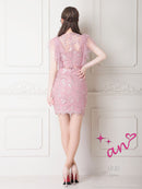 an/AOC-3560/ワンピース/タイトワンピース/総レース/袖あり