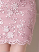 an/AOC-3560/ワンピース/タイトワンピース/総レース/袖あり