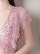 an/AOC-3560/ワンピース/タイトワンピース/総レース/袖あり