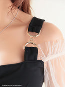 an/AOC-3571/ワンピース/長袖/シアー/キャバドレス/パールボタン/タイト/鈴音りん着用/天乃えま着用