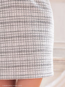 an/AOC-3572/ワンピース/袖あり/襟付き/ツイード/キャバドレス/シアー/タイト/パフスリーブ/カルアさん着用/星野ティナさん着用