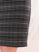 an/AOC-3572/ワンピース/袖あり/襟付き/ツイード/キャバドレス/シアー/タイト/パフスリーブ/カルアさん着用/星野ティナさん着用