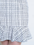 an/AOC-3575/ワンピース/ミニドレス/タイトワンピ/ツイード/キャバドレス/フロントジップ