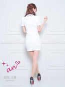 an/AOC-3576/ワンピース/ミニドレス/キャバドレス/ツイード/襟付き/パフスリーブ