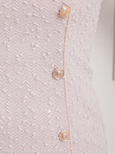 an/AOC-3576/ワンピース/ミニドレス/キャバドレス/ツイード/襟付き/パフスリーブ