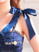 an/AOC-3584/ワンピース/タイトワンピース/ツイード/リボン/スーパーストレッチ/一条響さん着用