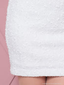 an/AOC-3584/ワンピース/タイトワンピース/ツイード/リボン/スーパーストレッチ/一条響さん着用