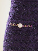 an/AOC-3584/ワンピース/タイトワンピース/ツイード/リボン/スーパーストレッチ/一条響さん着用