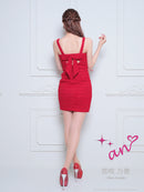 an/AOC-3585/ワンピース/スーパーストレッチ/ツイード/キャバドレス/一条響さん着用/桜咲乃愛さん着用