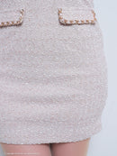 an/AOC-3585/ワンピース/スーパーストレッチ/ツイード/キャバドレス/一条響さん着用/桜咲乃愛さん着用