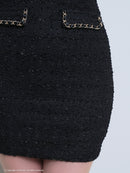 an/AOC-3585/ワンピース/スーパーストレッチ/ツイード/キャバドレス/一条響さん着用/桜咲乃愛さん着用