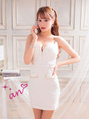 an/AOC-3585/ワンピース/スーパーストレッチ/ツイード/キャバドレス/一条響さん着用/桜咲乃愛さん着用