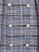 an/AOC-3586/ワンピース/プリーツ/ツイード/肩リボン