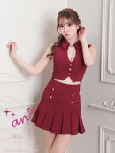 an/AOC-3587/セットアップ/プリーツスカート/キャバドレス/一条響さん着用