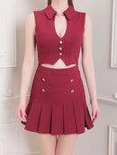 an/AOC-3587/セットアップ/プリーツスカート/キャバドレス/一条響さん着用