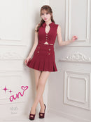 an/AOC-3587/セットアップ/プリーツスカート/キャバドレス/一条響さん着用