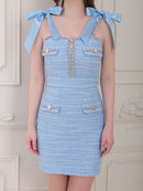 an/AOC-3628/ワンピース/スーパーストレッチ/ツイード/キャバドレス